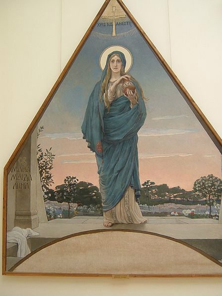 Maria Magdalen med alabast krukke (salve til Jesus jordefærd).